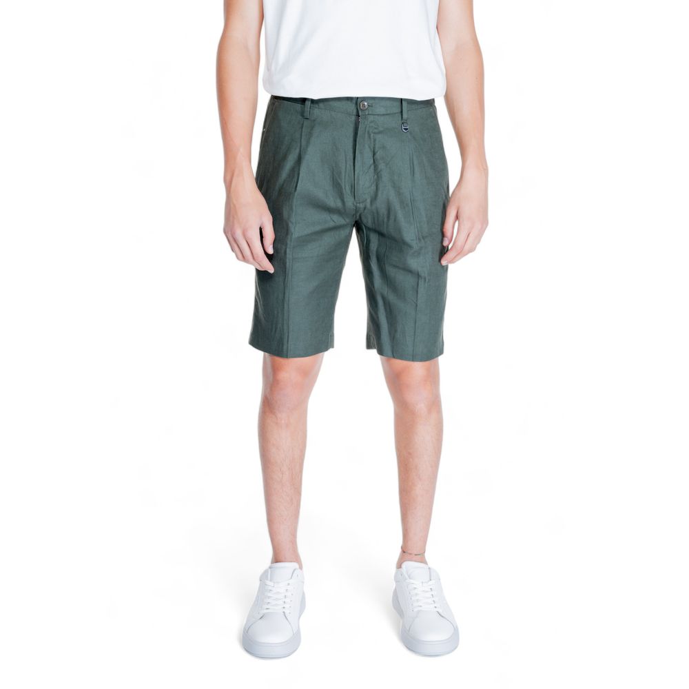 Antony Morato Green Linen Bermuda Shorts - Luxe Nova