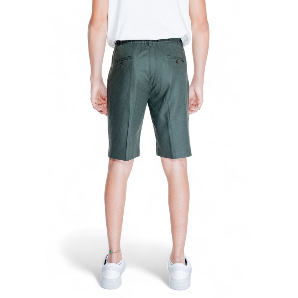Antony Morato Green Linen Bermuda Shorts - Luxe Nova
