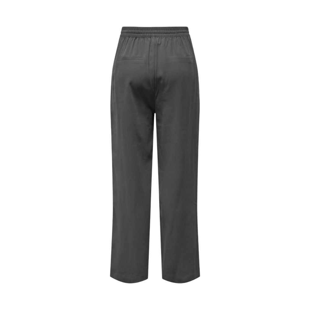 Jacqueline De Yong Gray Viscose Casual Pants - Luxe Nova