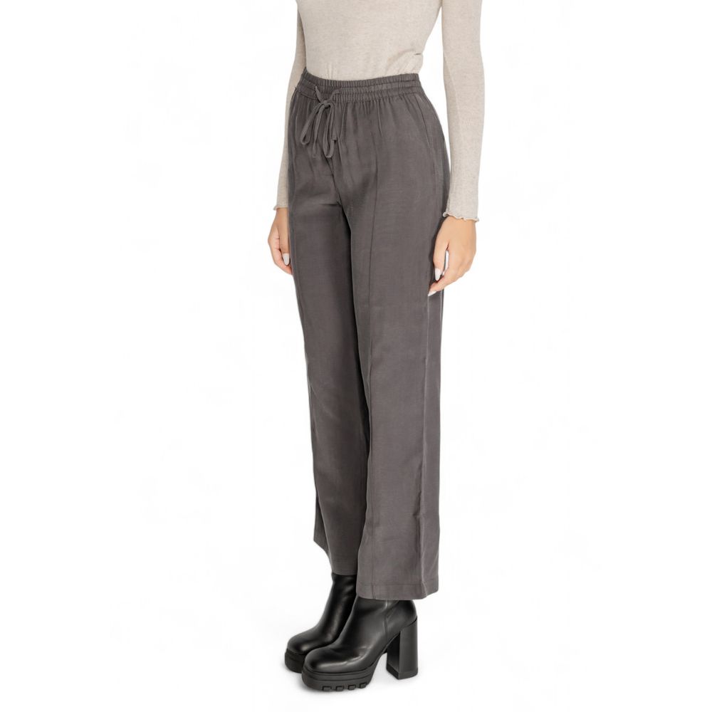 Jacqueline De Yong Gray Viscose Casual Pants - Luxe Nova