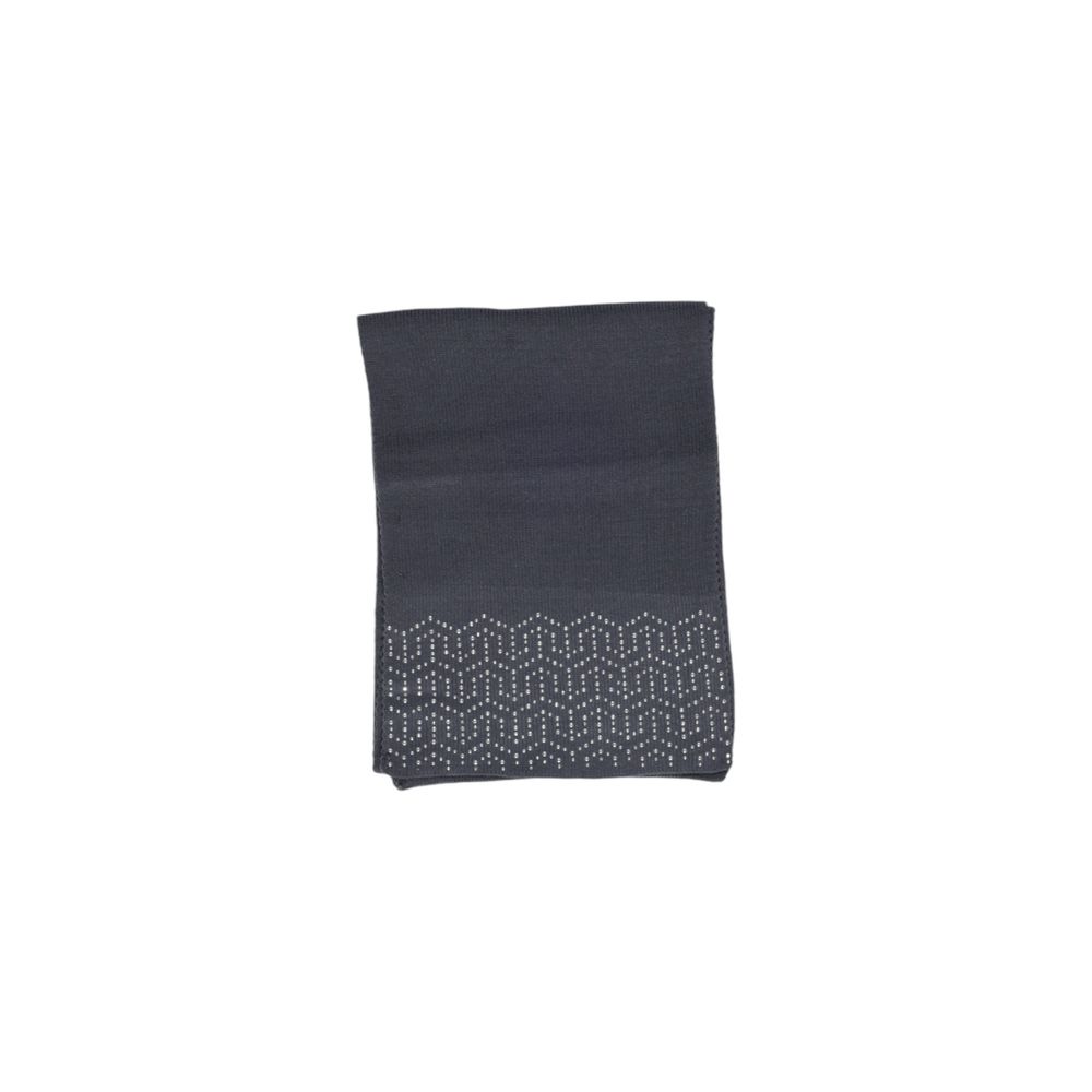 Pieces Gray Polyester Scarf - Luxe Nova