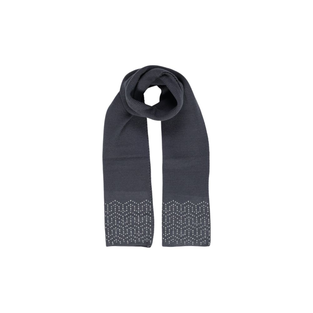 Pieces Gray Polyester Scarf - Luxe Nova