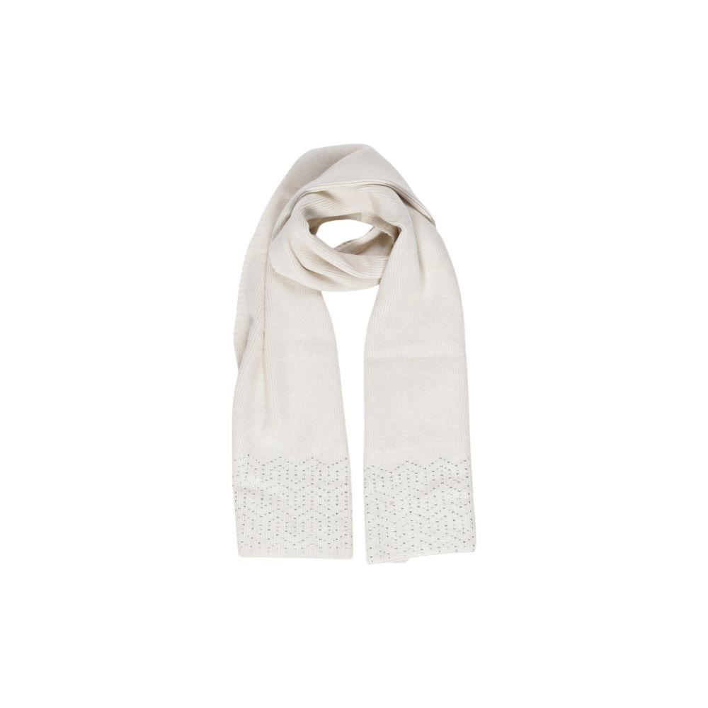 Pieces Beige Polyester Scarf - Luxe Nova