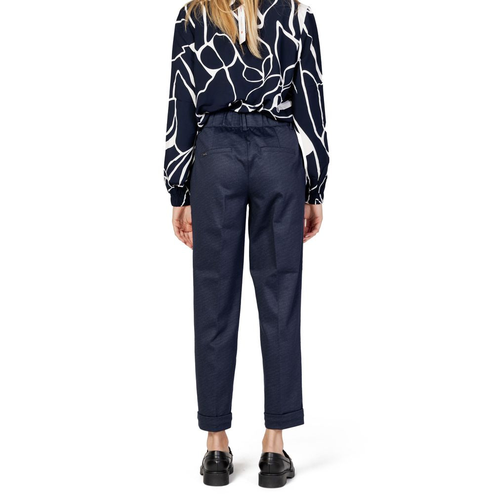 Street One Blue Viscose Chino Pants - Luxe Nova