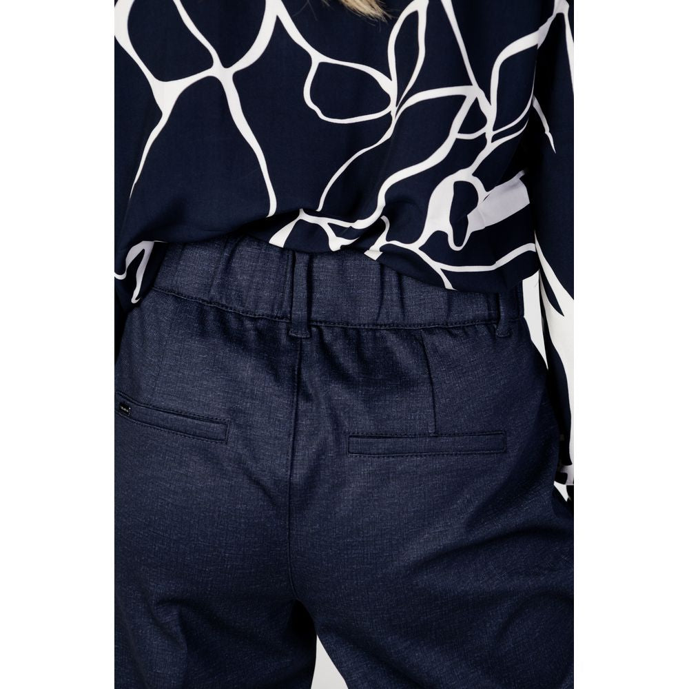 Street One Blue Viscose Chino Pants - Luxe Nova