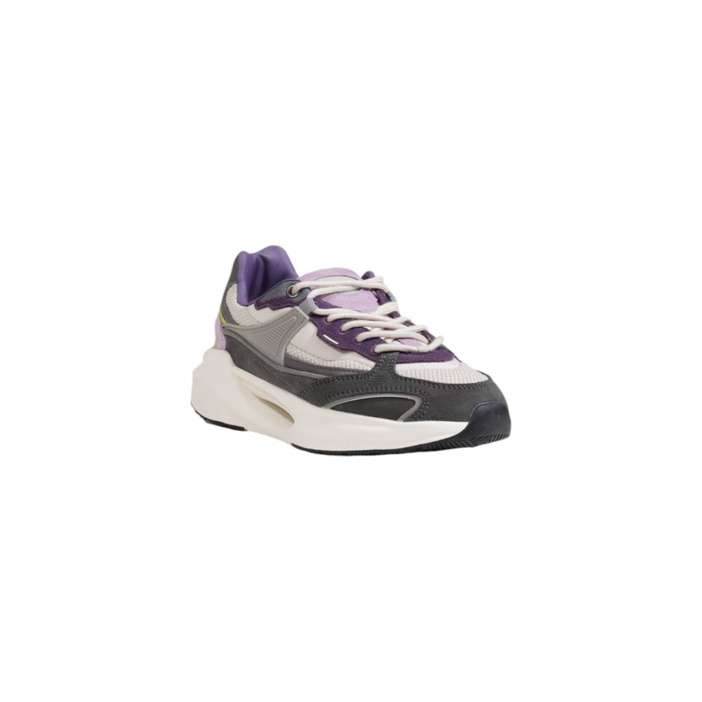 D.A.T.E Gray Fabric Chunky Sneakers - Luxe Nova