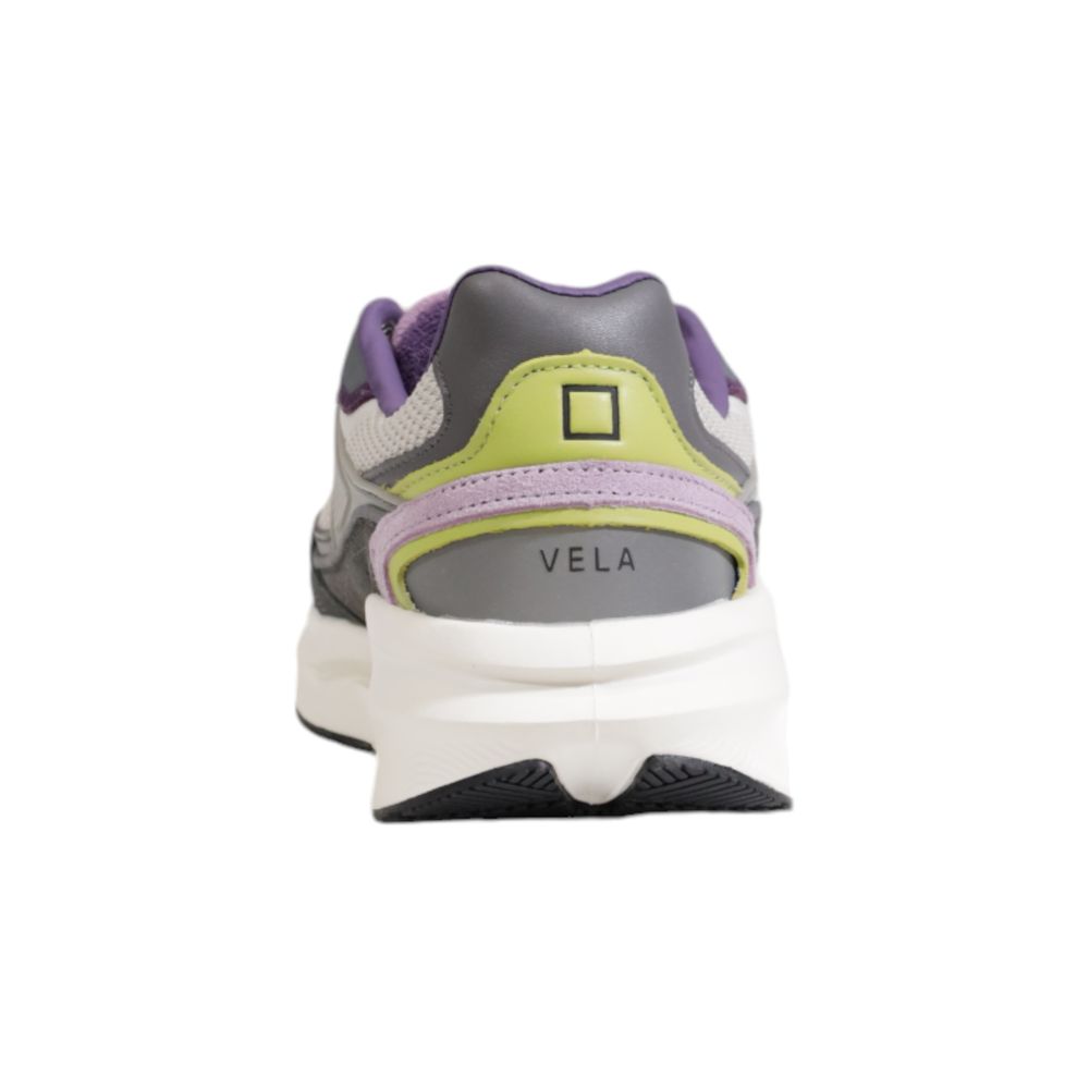 D.A.T.E Gray Fabric Chunky Sneakers - Luxe Nova