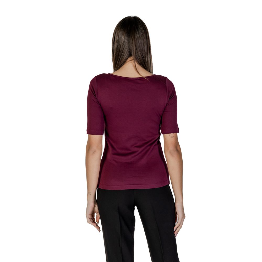 Street One Purple Cotton T-Shirt - Luxe Nova