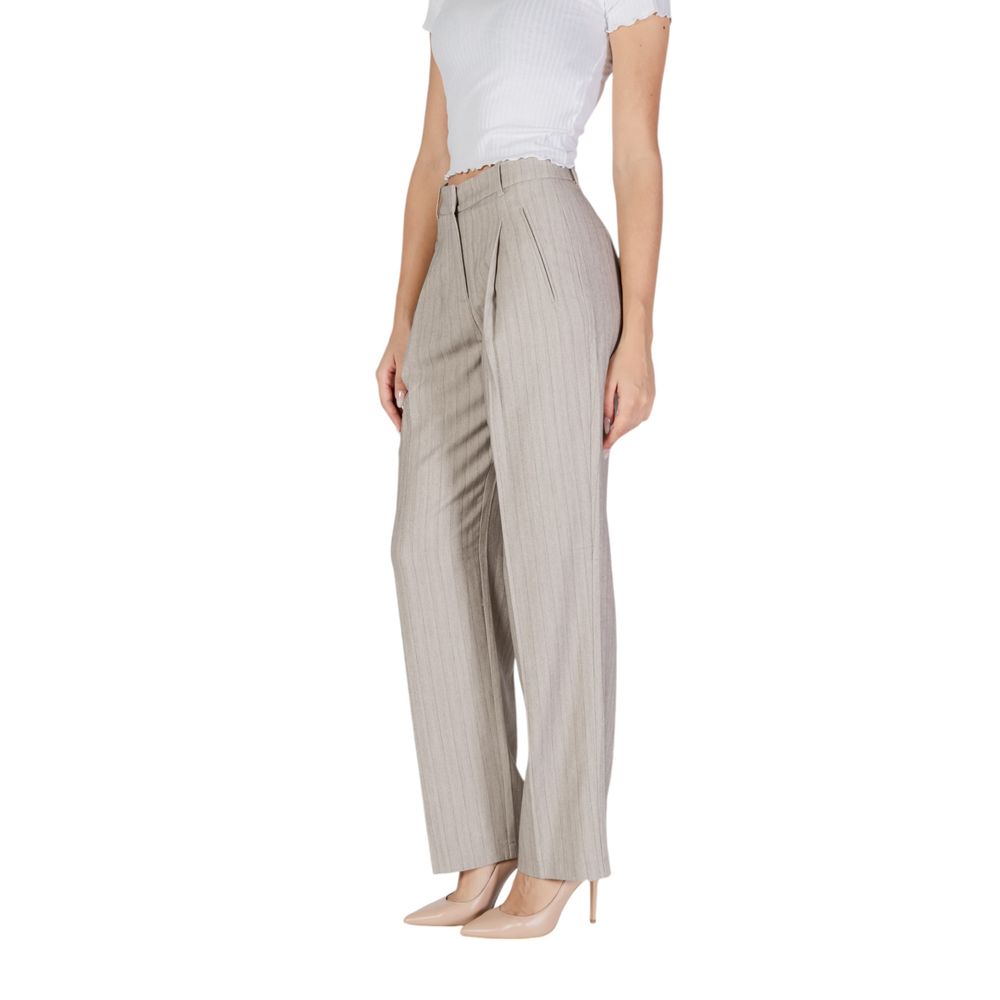 Vero Moda Gray Polyester Casual Pants - Luxe Nova