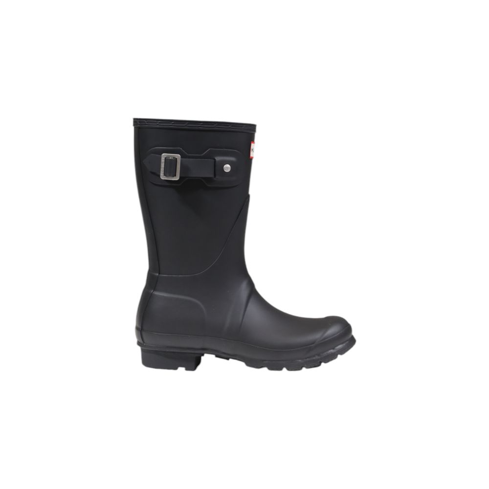Hunter Black Recycled Polyester Ankle Boots - Luxe Nova