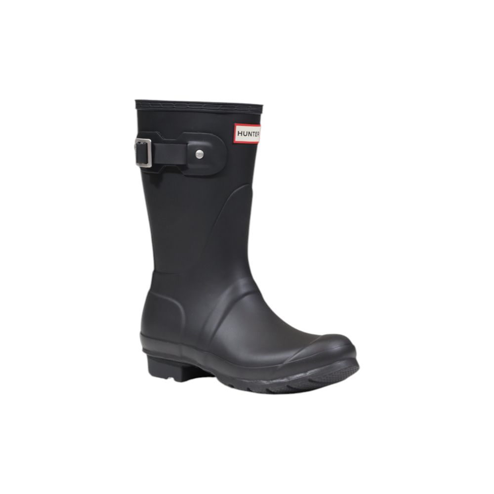 Hunter Black Recycled Polyester Ankle Boots - Luxe Nova
