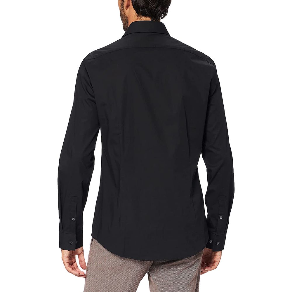 Calvin Klein Black Cotton Dress Shirt - Luxe Nova