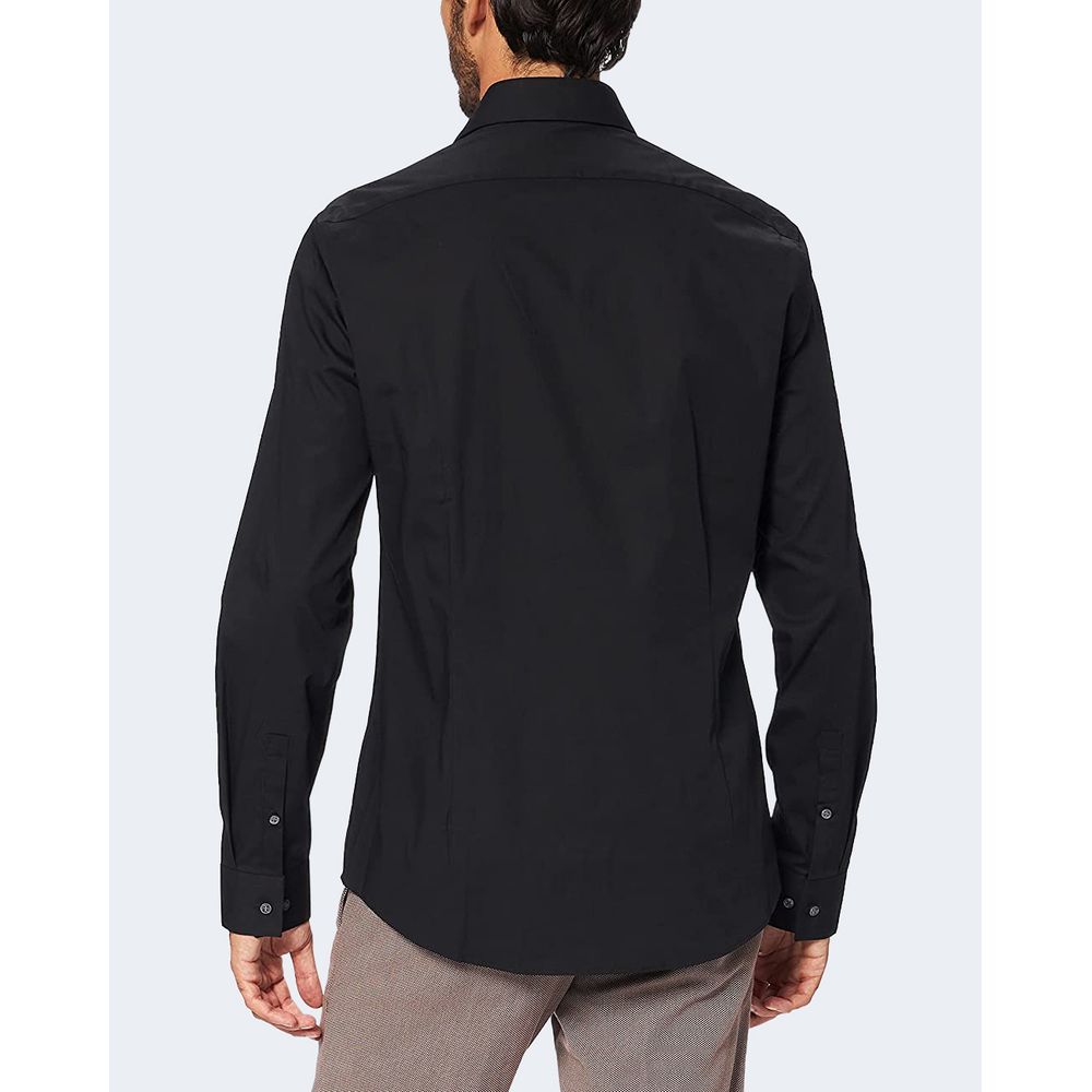 Calvin Klein Black Cotton Dress Shirt - Luxe Nova