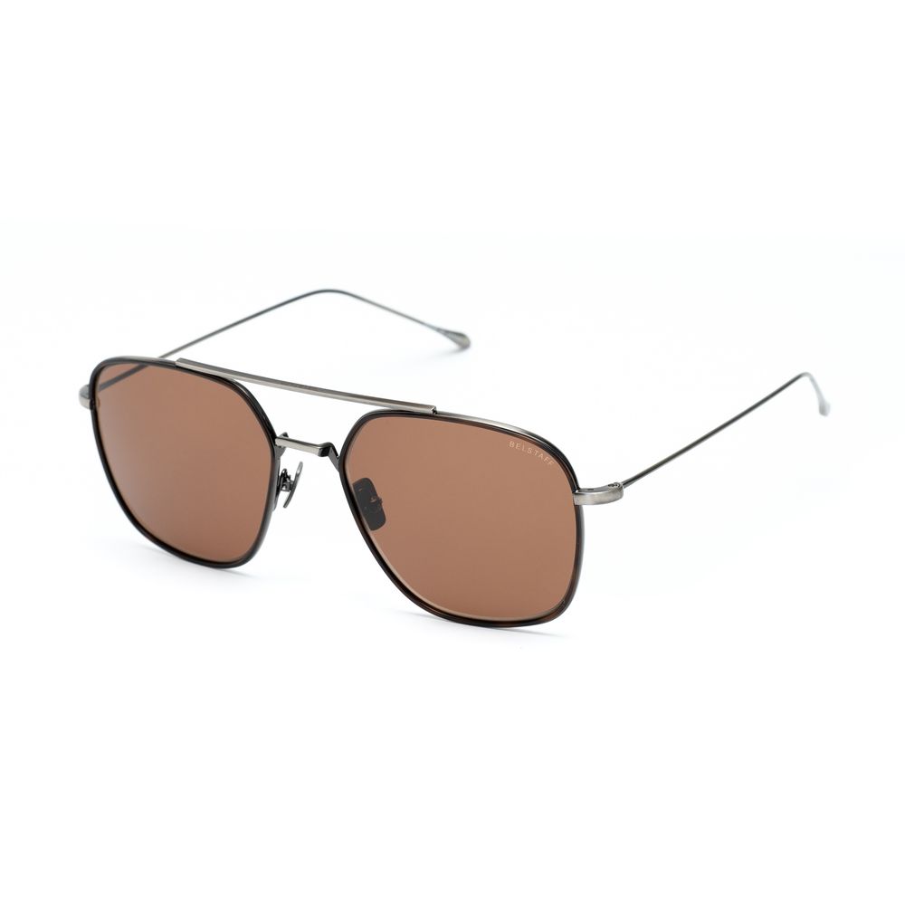 Belstaff Brown Titanium Sunglasses - Luxe Nova