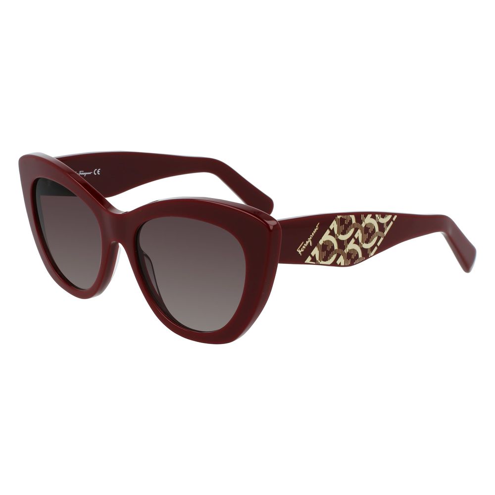 Salvatore Ferragamo Bordeaux Acetate Sunglasses - Luxe Nova