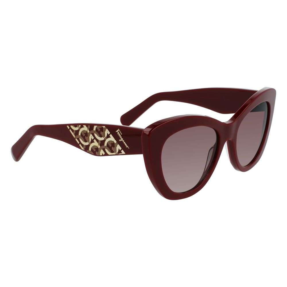 Salvatore Ferragamo Bordeaux Acetate Sunglasses - Luxe Nova