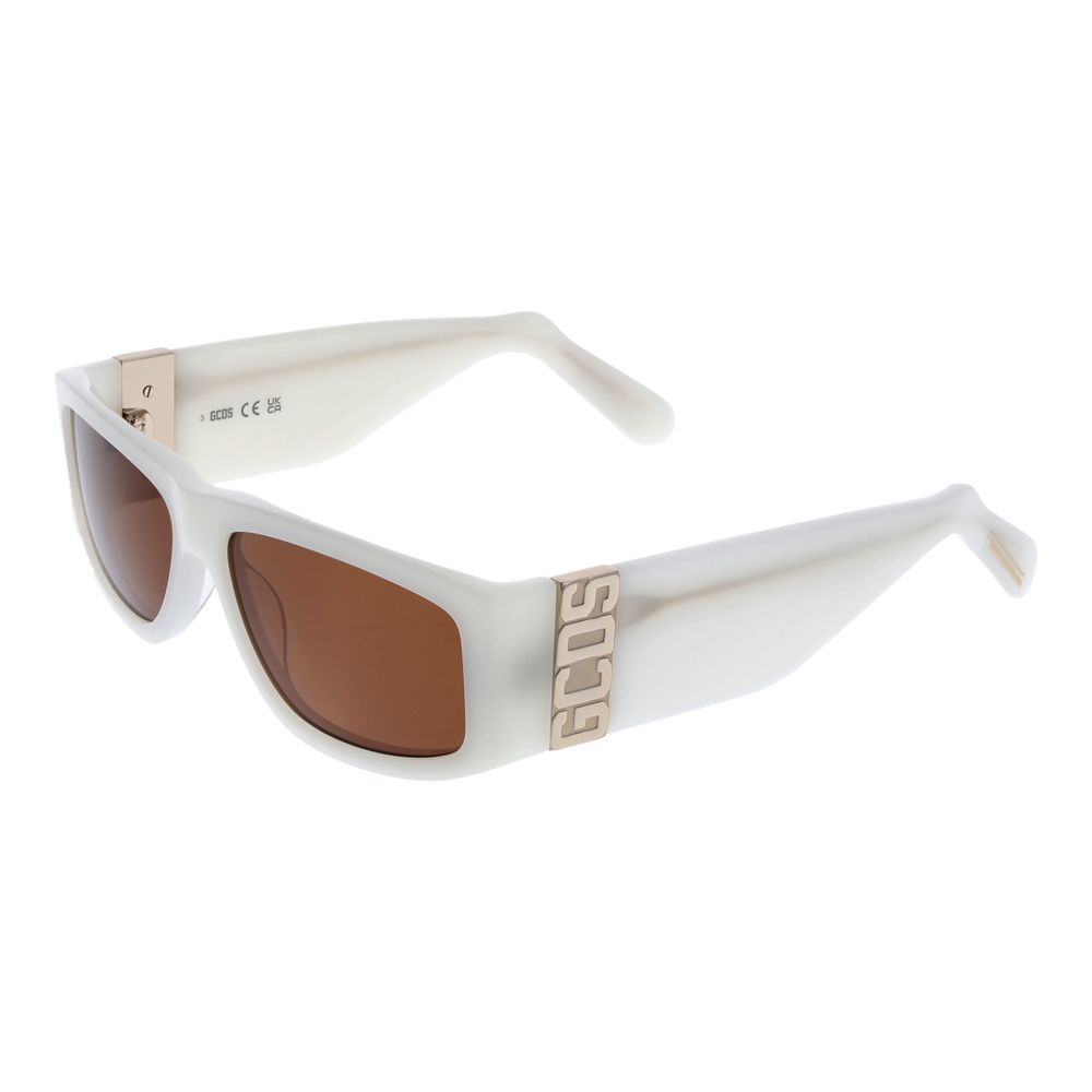 GCDS White Acetate Sunglasses - Luxe Nova