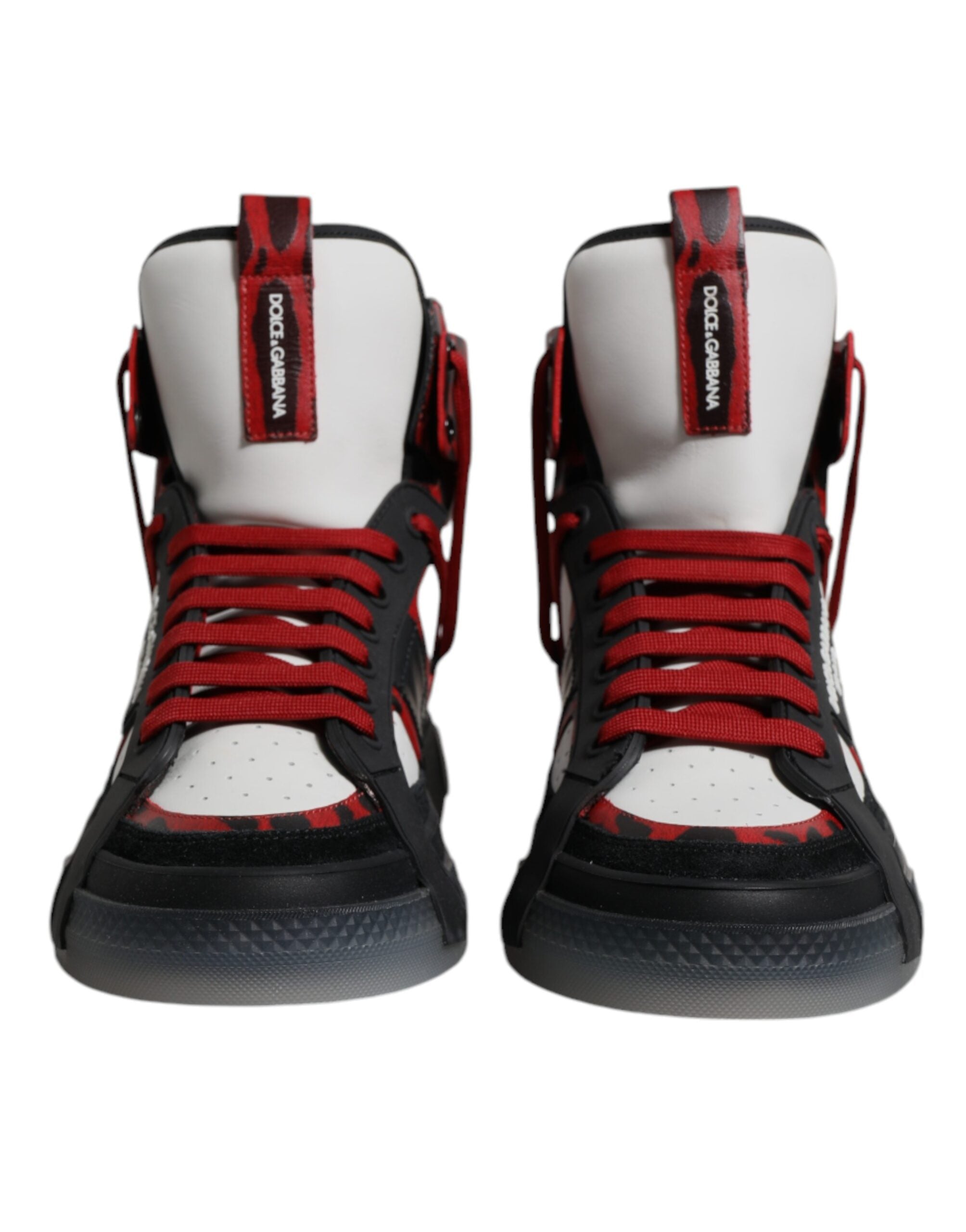 Dolce & Gabbana Multicolor Leather High Top Sneakers Shoes - Luxe Nova