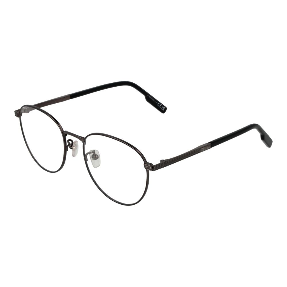 Ermenegildo Zegna Gray Titanium Glasses (Frames) - Luxe Nova
