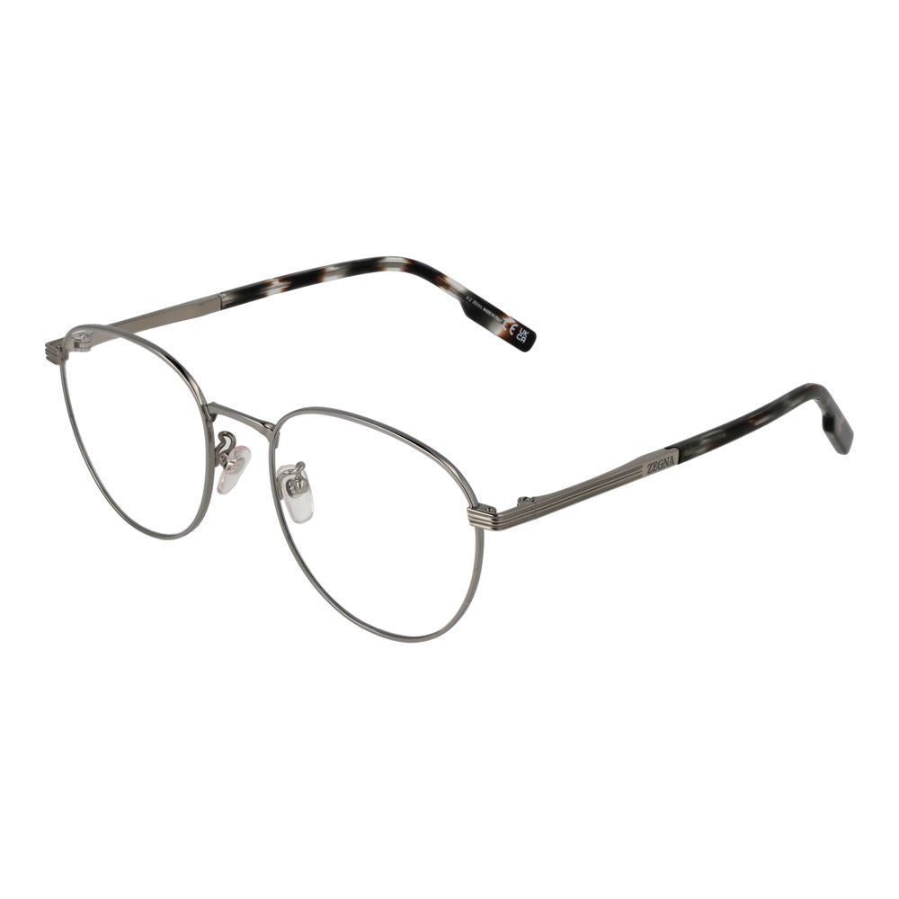 Ermenegildo Zegna Gray Titanium Glasses (Frames) - Luxe Nova