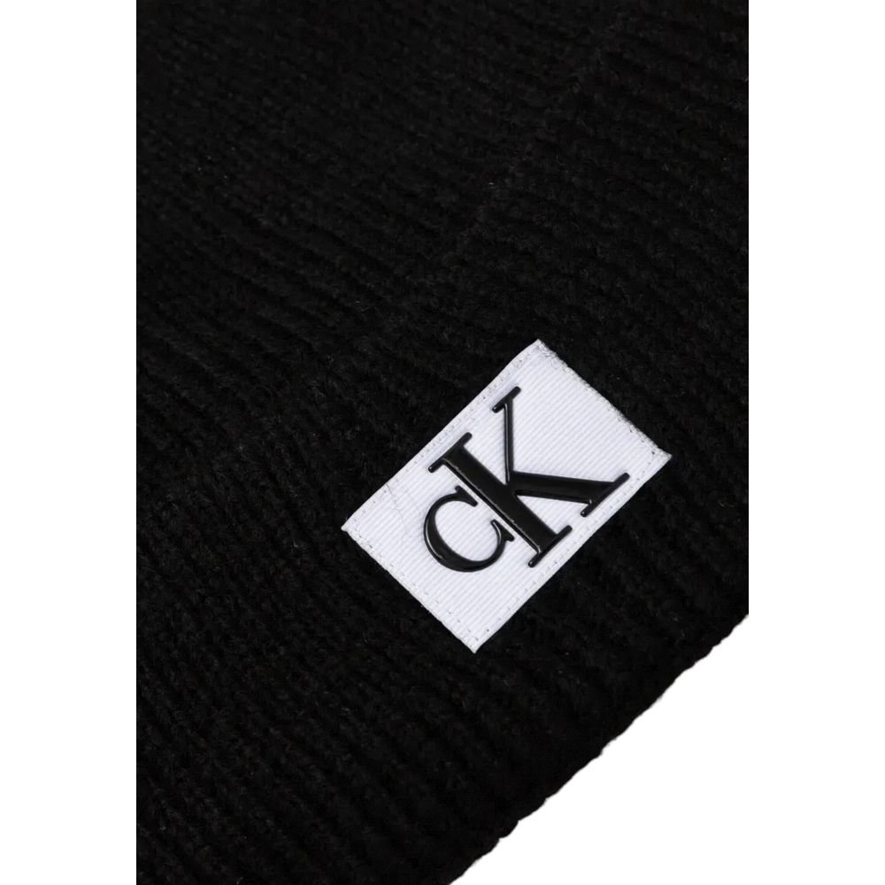 Calvin Klein Jeans Black Marabou Cap (Baseball Hat) - Luxe Nova
