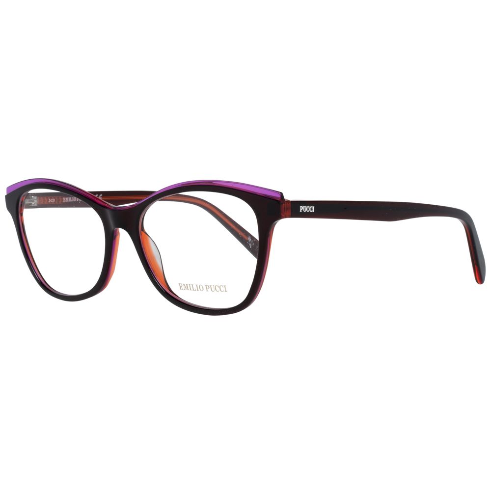 Emilio Pucci Burgundy Plastic Glasses (Frames) - Luxe Nova