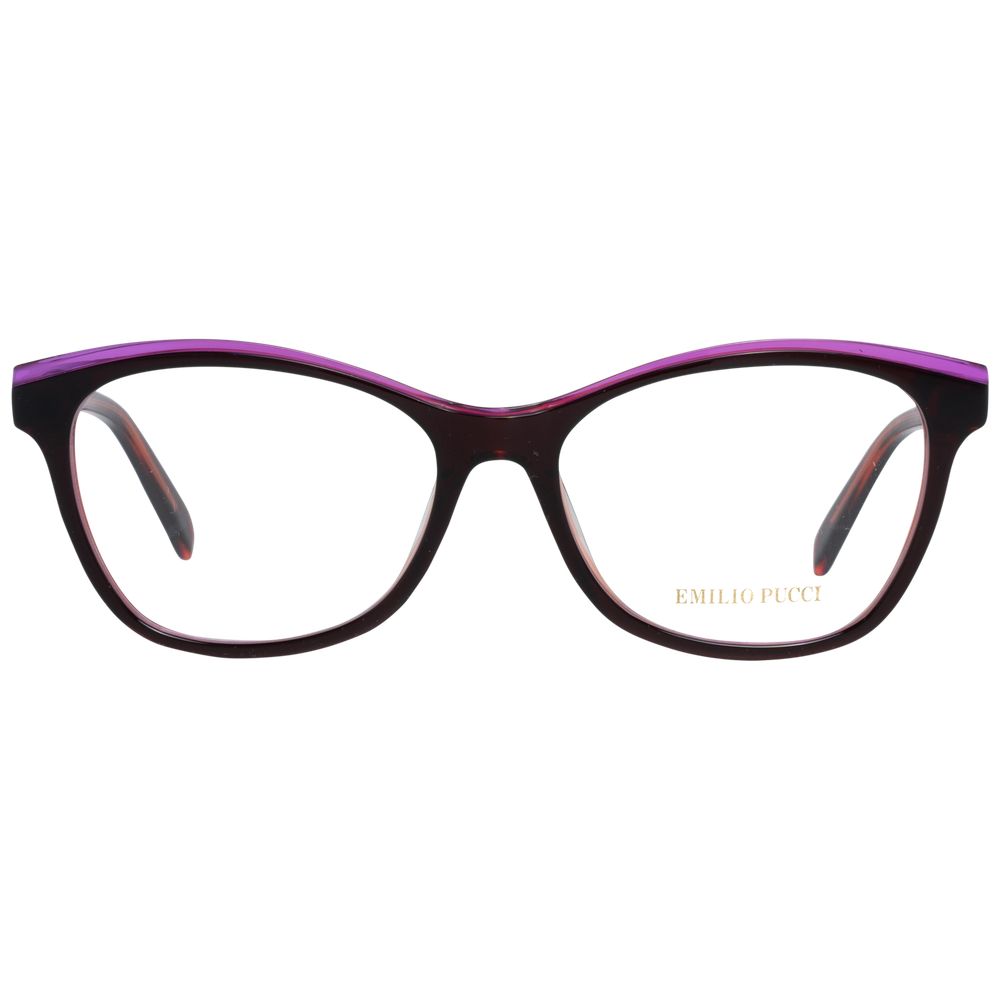 Emilio Pucci Burgundy Plastic Glasses (Frames) - Luxe Nova