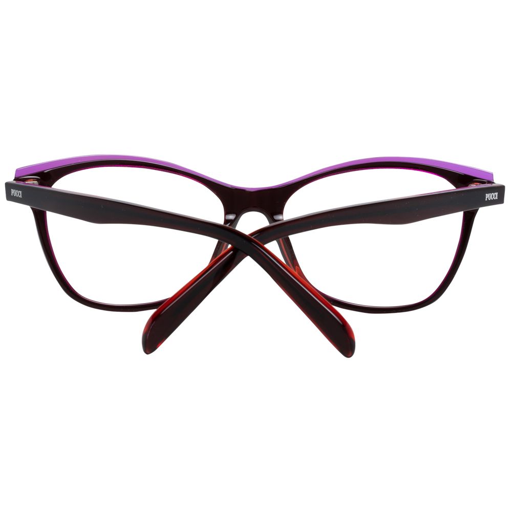 Emilio Pucci Burgundy Plastic Glasses (Frames) - Luxe Nova