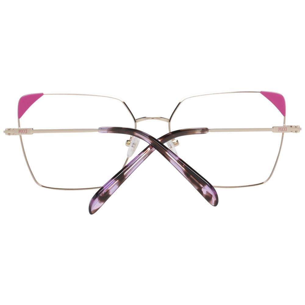 Emilio Pucci Rose Gold Metal & Plastic Glasses (Frames) - Luxe Nova