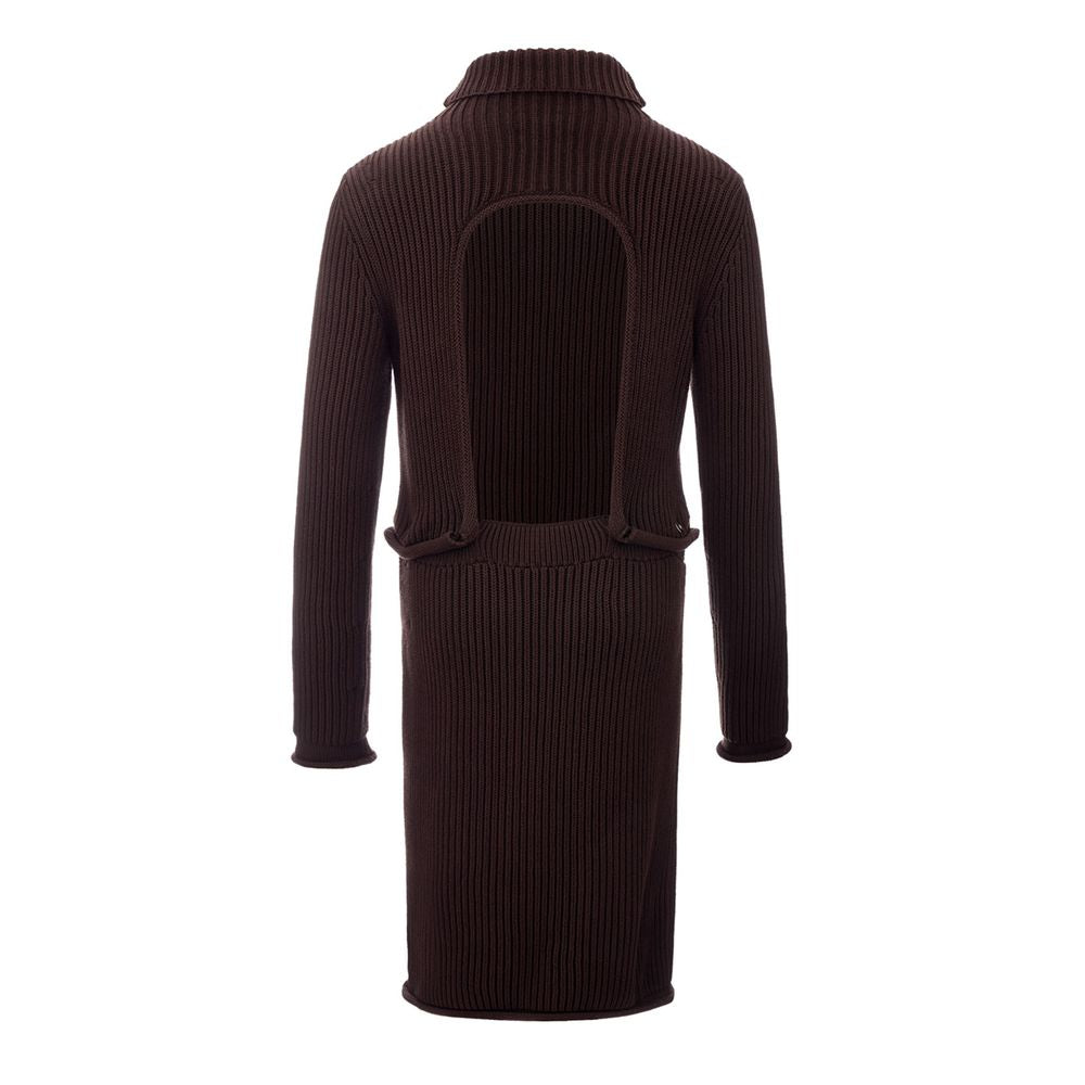 Bottega Veneta Brown Viscose Casual Dress - Luxe Nova