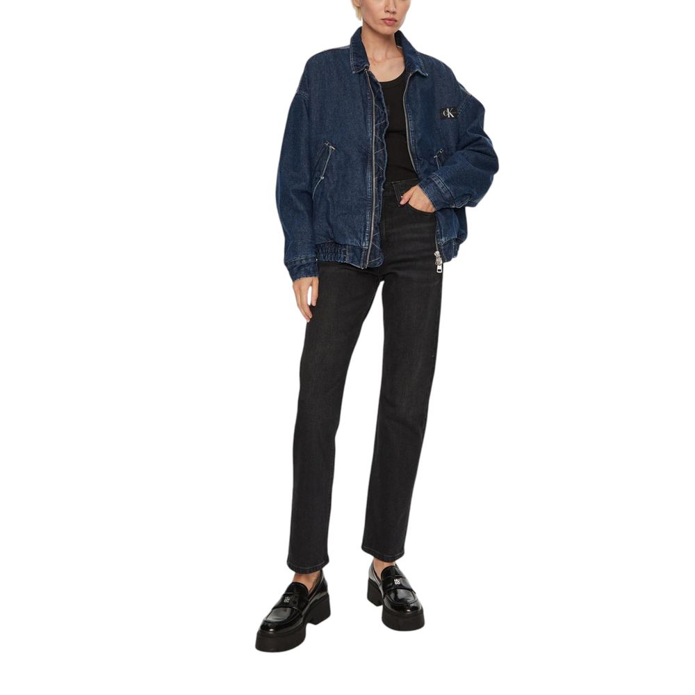 Calvin Klein Jeans Black Cotton Mom Jeans - Luxe Nova