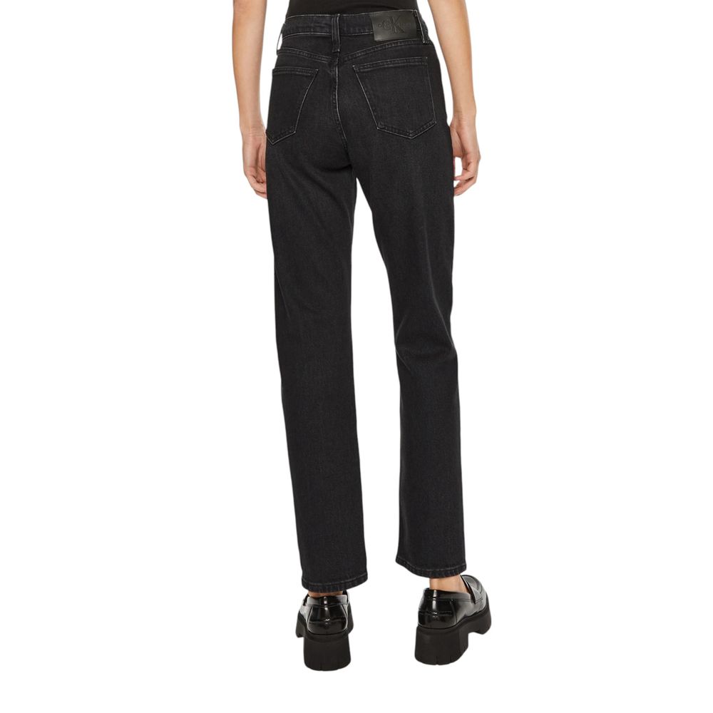 Calvin Klein Jeans Black Cotton Mom Jeans - Luxe Nova