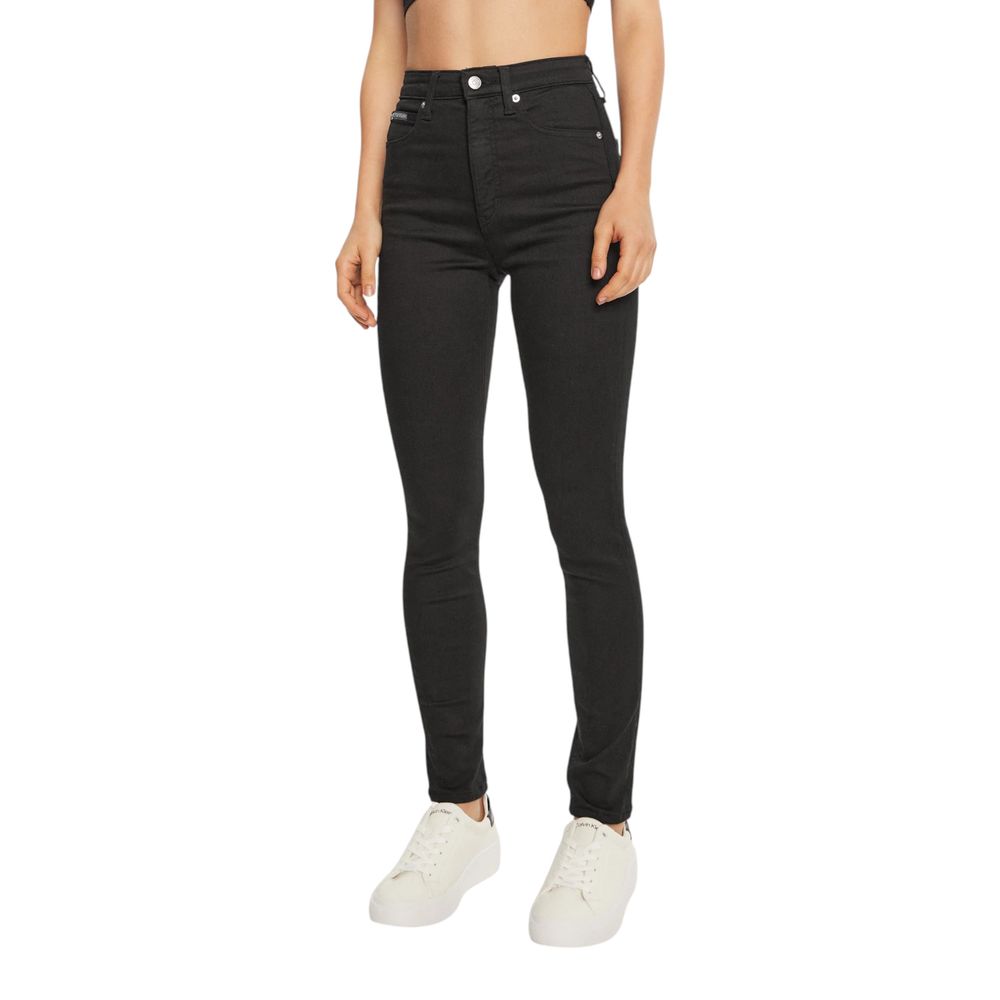 Calvin Klein Jeans Black Cotton Skinny Jeans - Luxe Nova