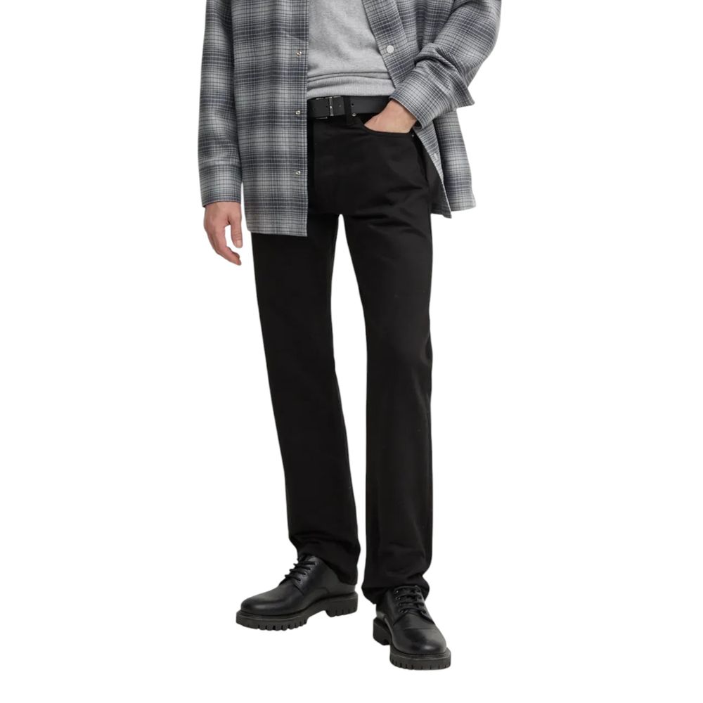 Calvin Klein Jeans Black Cotton Relaxed Fit Jeans - Luxe Nova