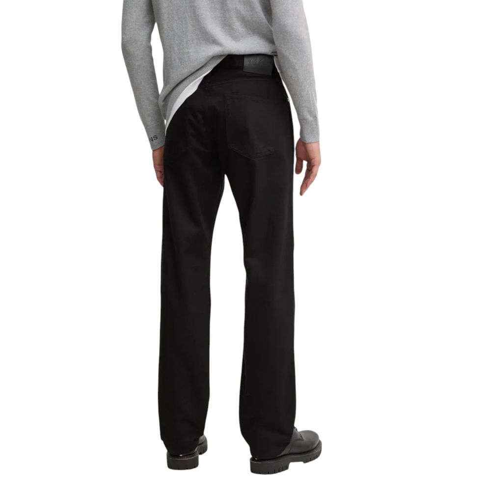 Calvin Klein Jeans Black Cotton Relaxed Fit Jeans - Luxe Nova