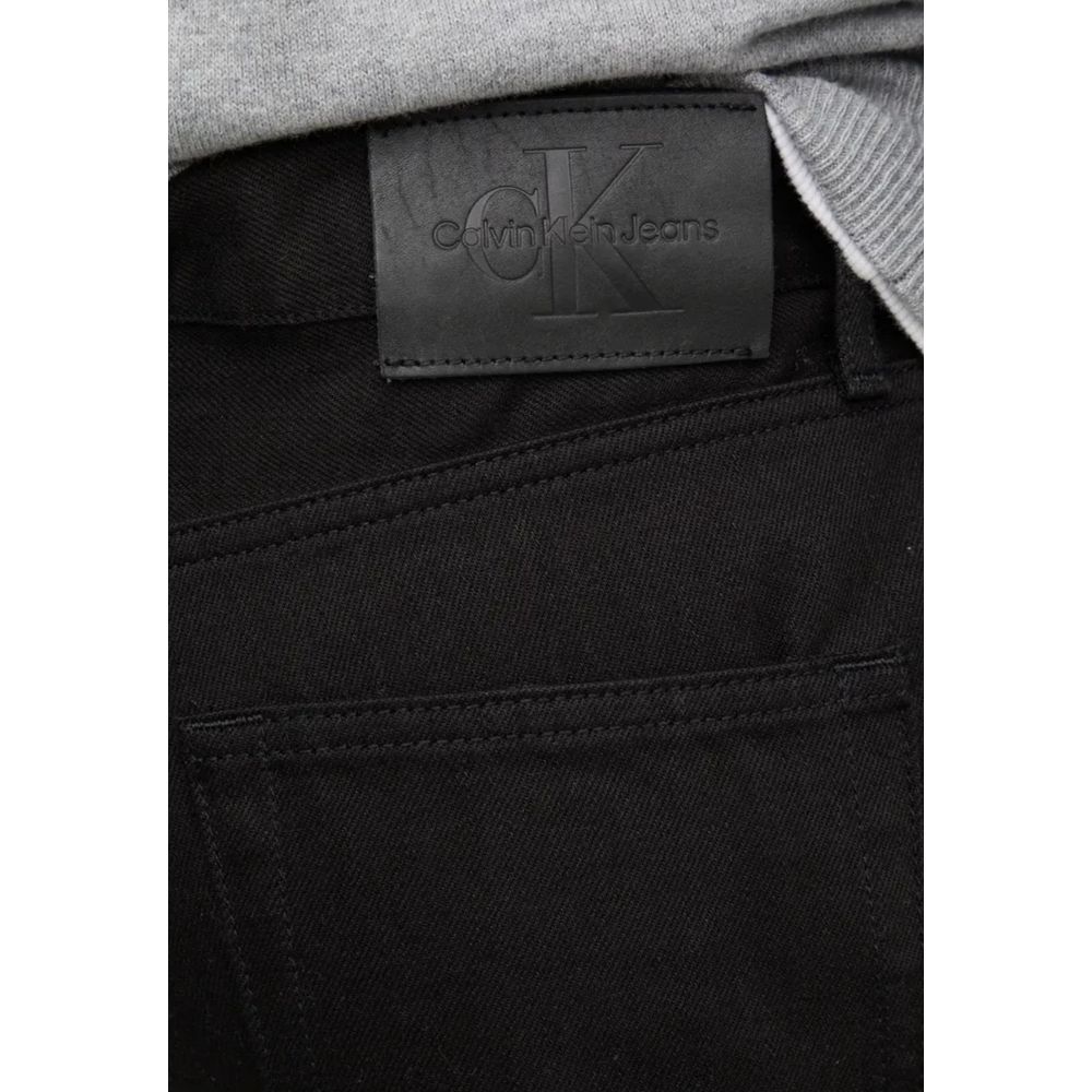 Calvin Klein Jeans Black Cotton Relaxed Fit Jeans - Luxe Nova