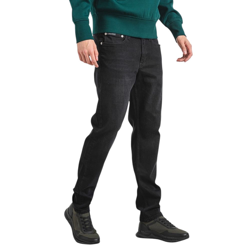 Calvin Klein Jeans Black Cotton Slim Fit Jeans - Luxe Nova