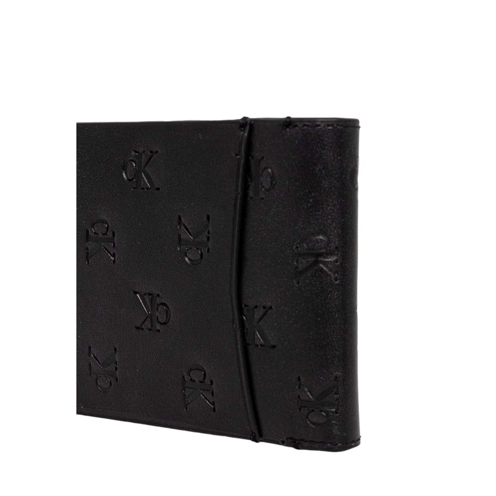 Calvin Klein Jeans Black Leather Wallet - Luxe Nova