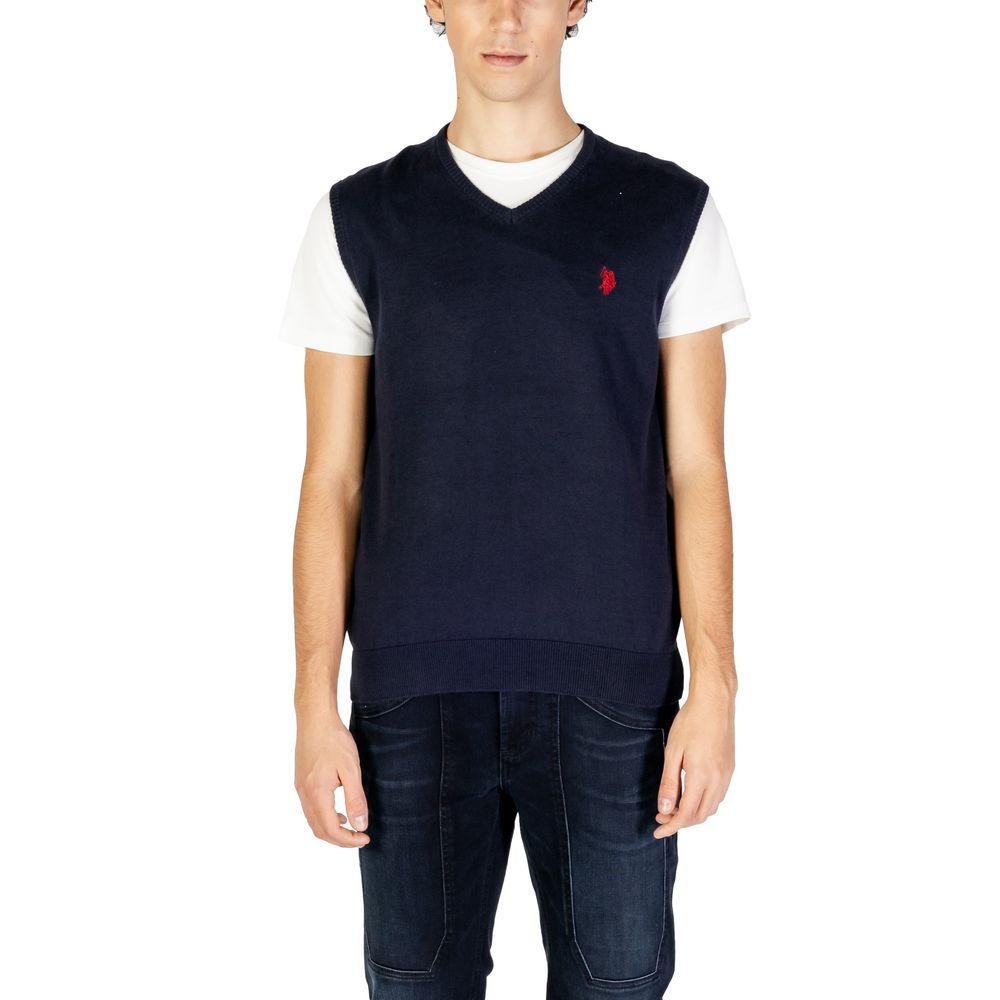 U.S. POLO ASSN. Blue Cotton Waistcoat - Luxe Nova