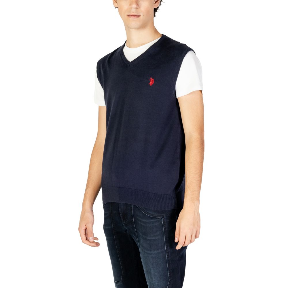 U.S. POLO ASSN. Blue Cotton Waistcoat - Luxe Nova