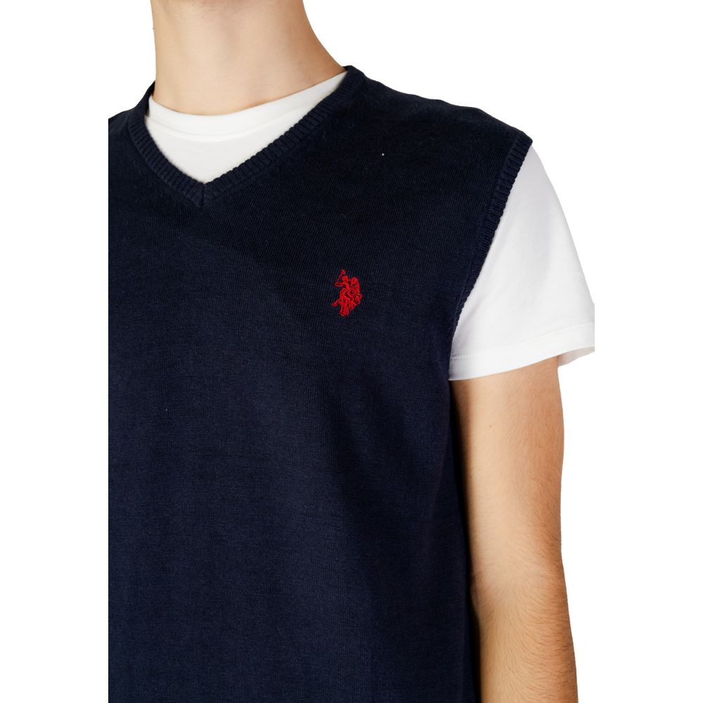 U.S. POLO ASSN. Blue Cotton Waistcoat - Luxe Nova