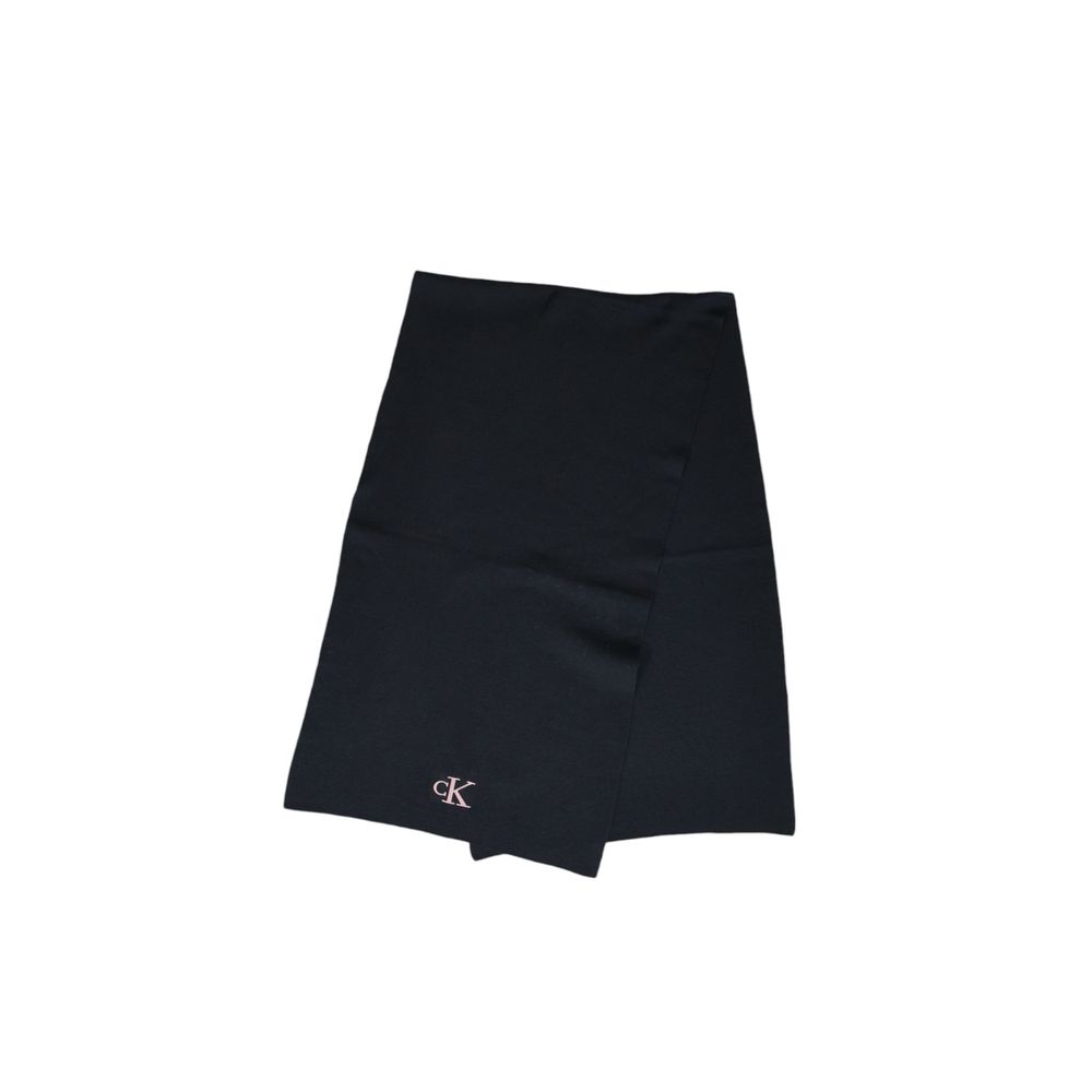 Calvin Klein Black Recycled Polyester Scarf - Luxe Nova