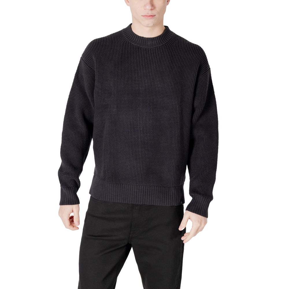 Calvin Klein Jeans Black Organic Cotton Sweatshirt - Luxe Nova
