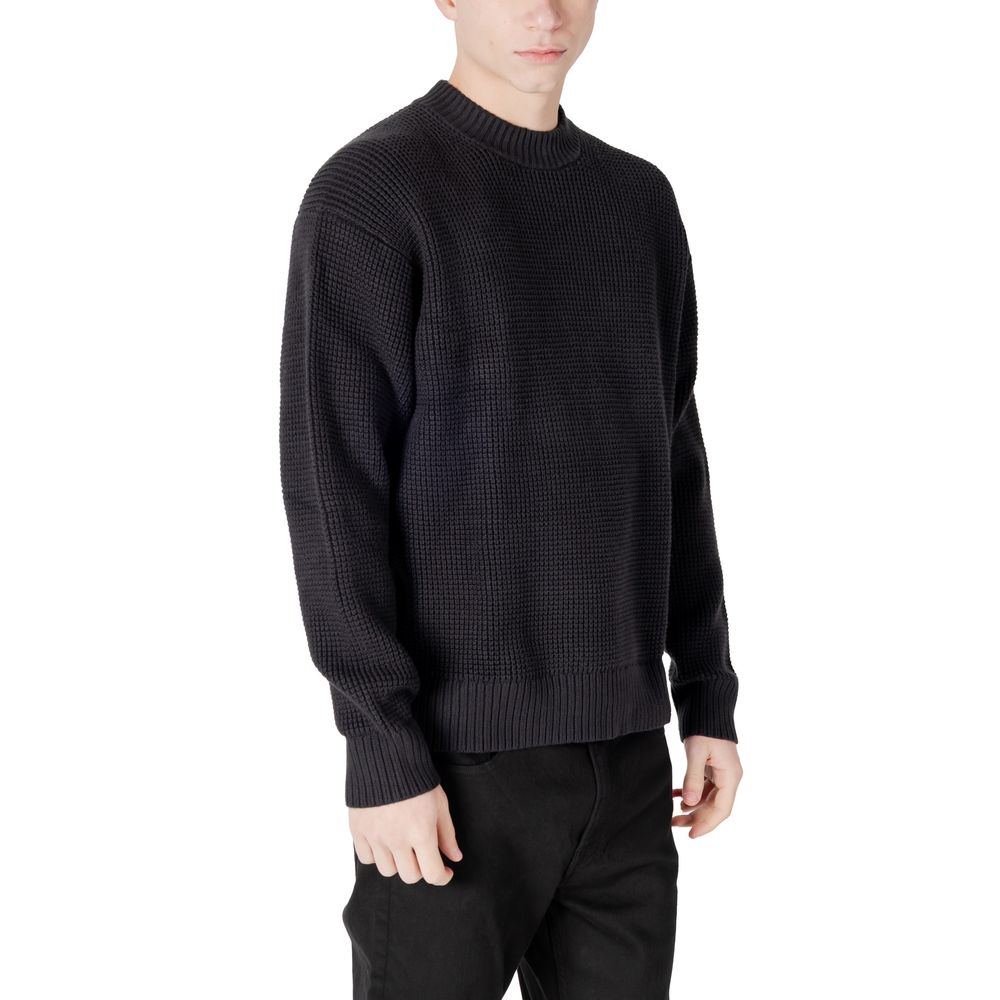 Calvin Klein Jeans Black Organic Cotton Sweatshirt - Luxe Nova
