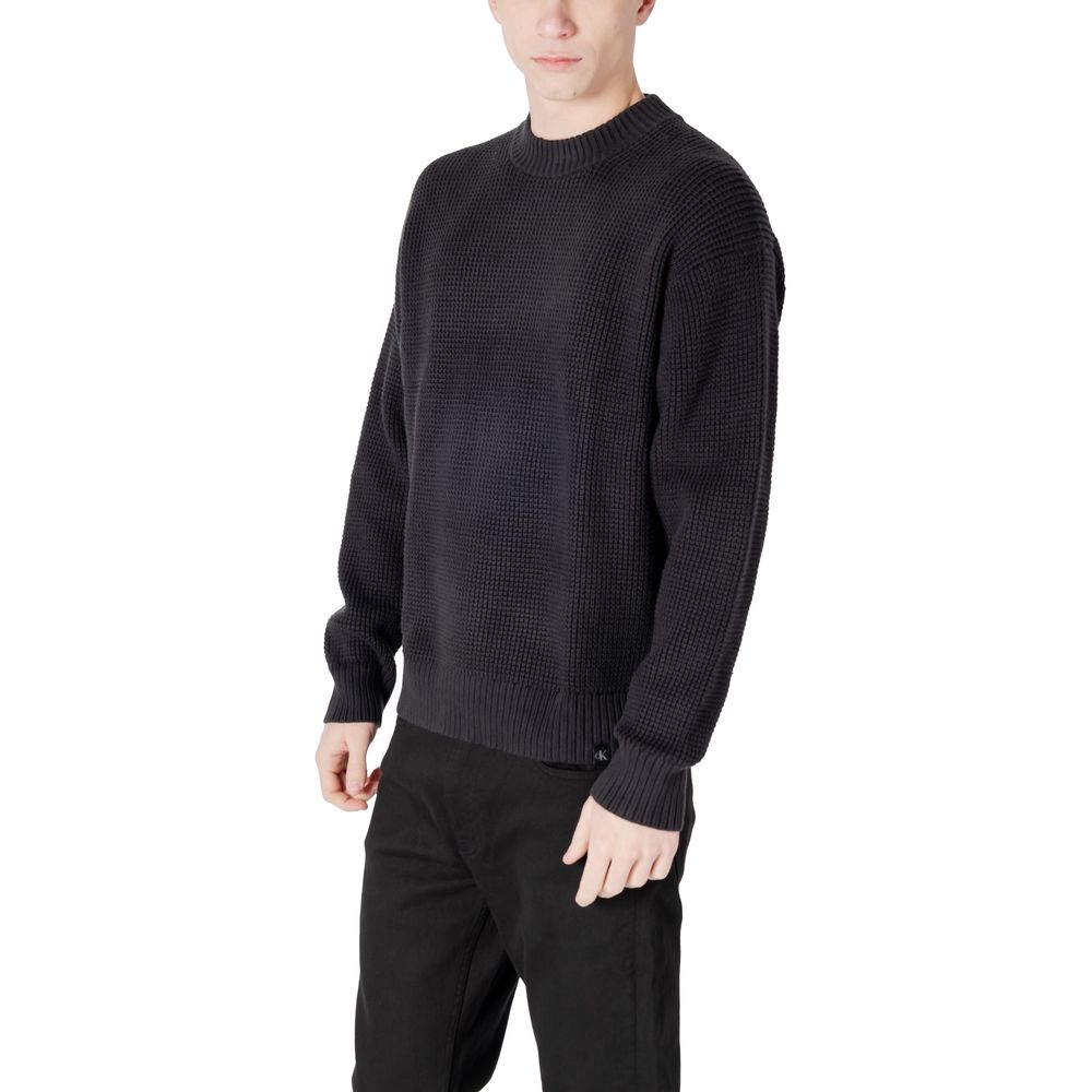 Calvin Klein Jeans Black Organic Cotton Sweatshirt - Luxe Nova