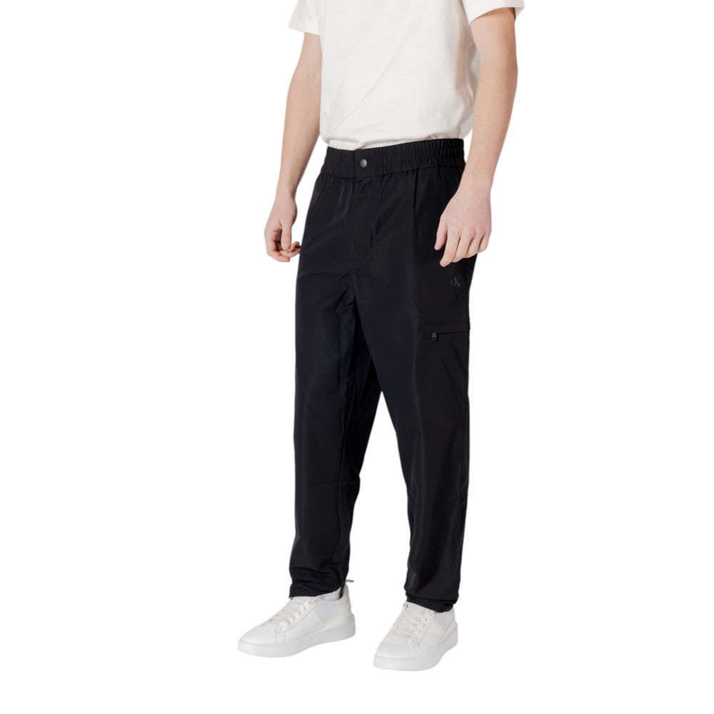 Calvin Klein Jeans Black Polyester Casual Pants - Luxe Nova
