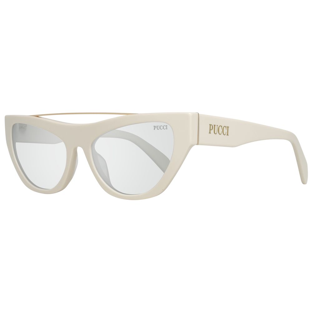 Emilio Pucci White Metal Sunglasses - Luxe Nova