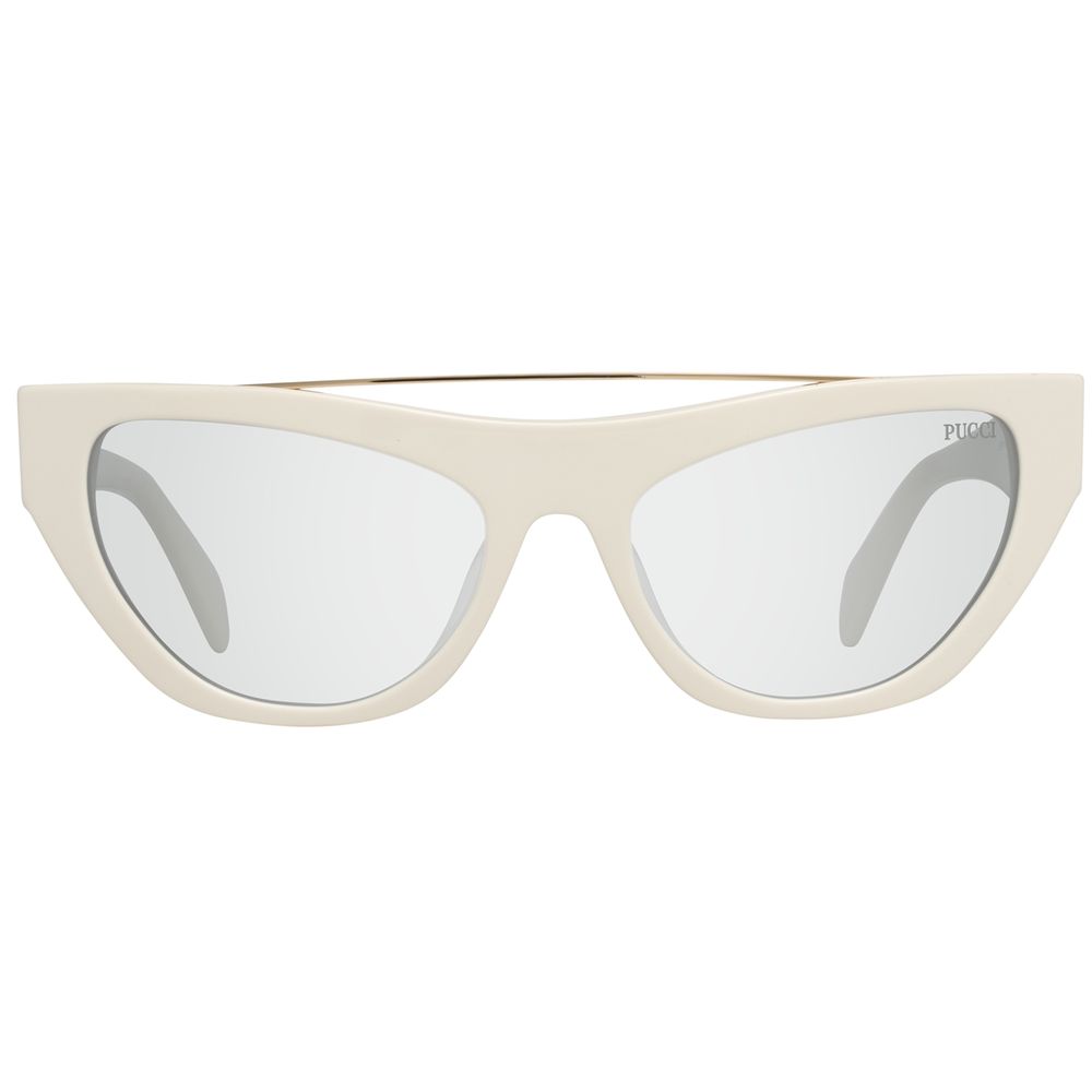 Emilio Pucci White Metal Sunglasses - Luxe Nova