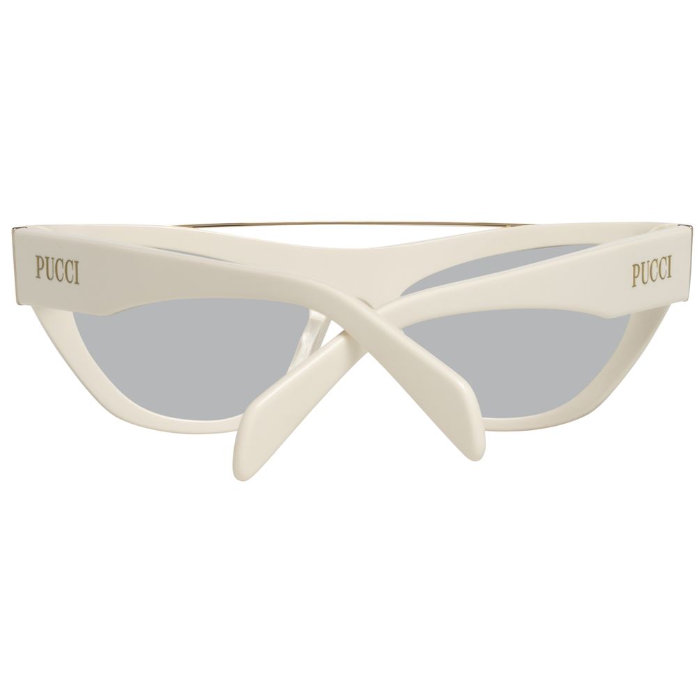 Emilio Pucci White Metal Sunglasses - Luxe Nova