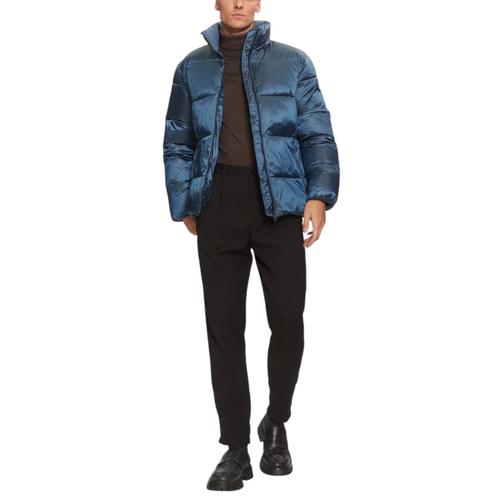 Calvin Klein Jeans Blue Recycled Polyamide Coat - Luxe Nova